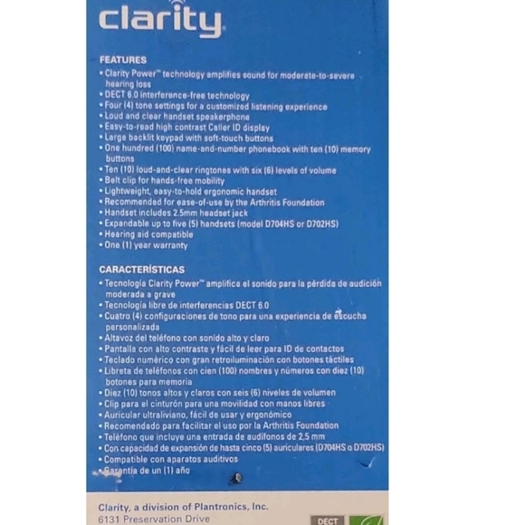 Plantronic Telephone Cordless - Picture 5 of 5